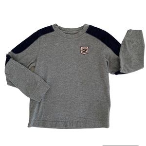 J. Khaki Gray Football Sweatshirt Top Shirt Long Sleeves Blue Boys Size 5